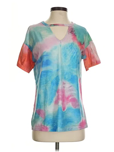 Pre-owned Unbranded Short Sleeve T-shirt In Blue
