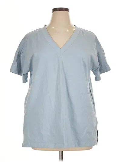 Pre-owned Unbranded Short Sleeve T-shirt In Blue