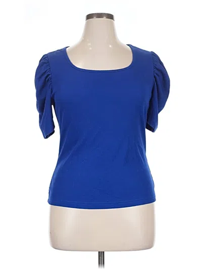 Pre-owned Unbranded Short Sleeve T-shirt In Blue