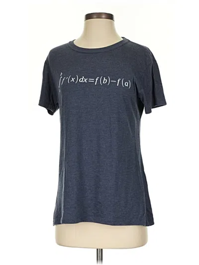 Pre-owned Unbranded Short Sleeve T-shirt In Blue