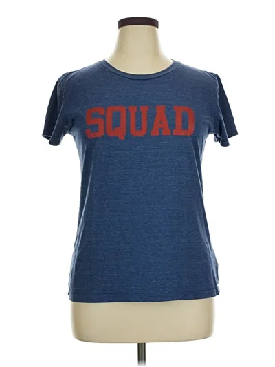 Pre-owned Unbranded Short Sleeve T-shirt In Blue