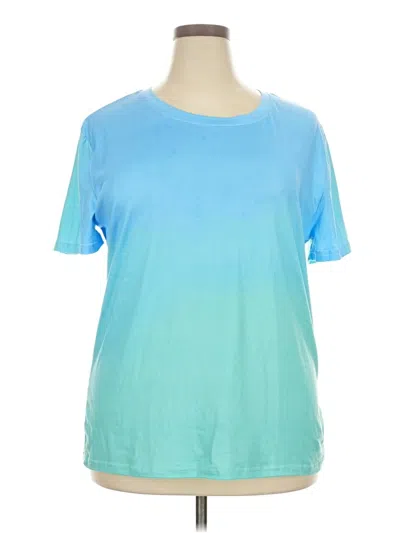 Pre-owned Unbranded Short Sleeve T-shirt In Blue