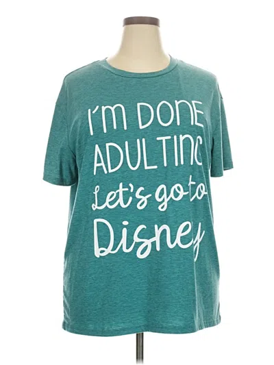 Pre-owned Unbranded Short Sleeve T-shirt In Blue