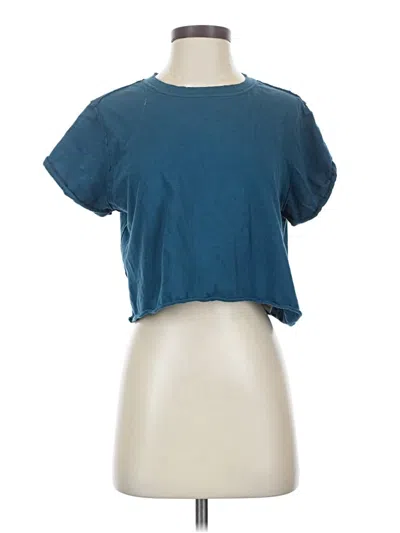 Pre-owned Unbranded Short Sleeve T-shirt In Blue