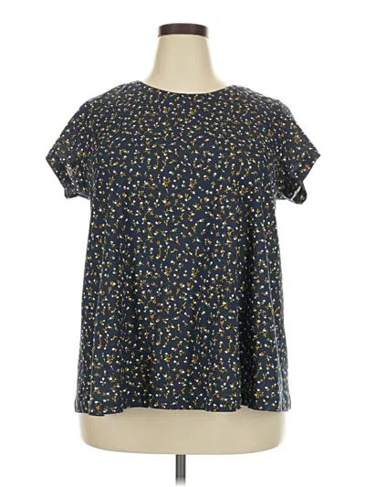 Pre-owned Unbranded Short Sleeve T-shirt In Blue