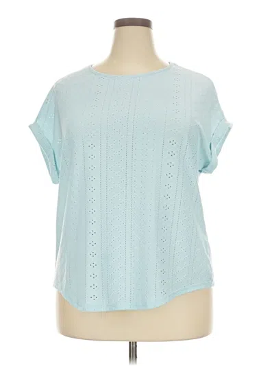 Pre-owned Unbranded Short Sleeve T-shirt In Blue