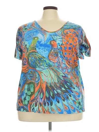 Pre-owned Unbranded Short Sleeve T-shirt In Blue