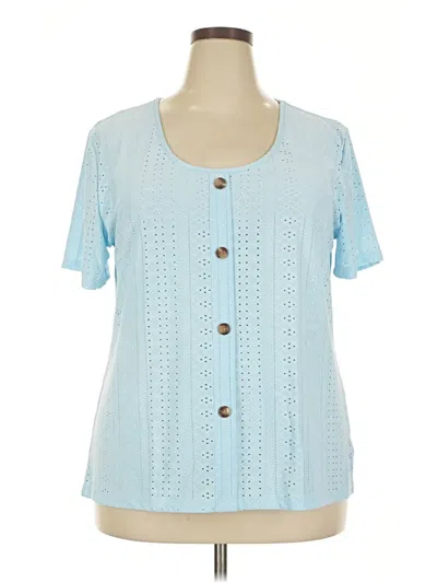 Pre-owned Unbranded Short Sleeve T-shirt In Blue