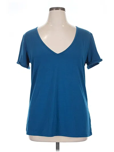Pre-owned Unbranded Short Sleeve T-shirt In Blue