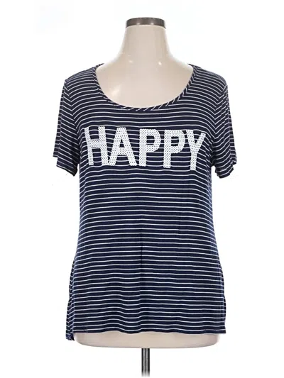 Pre-owned Unbranded Short Sleeve T-shirt In Blue