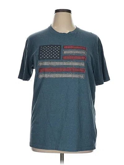 Pre-owned Unbranded Short Sleeve T-shirt In Blue