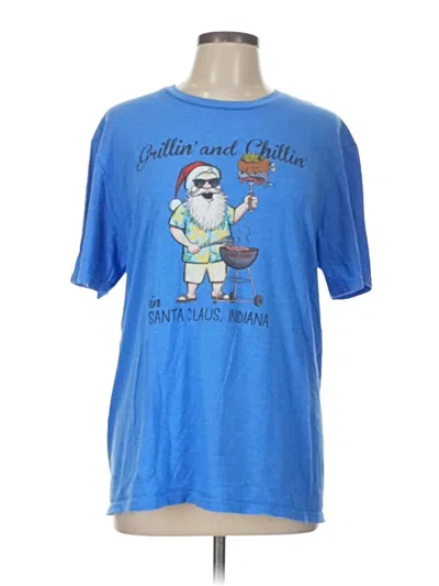 Pre-owned Unbranded Short Sleeve T-shirt In Blue