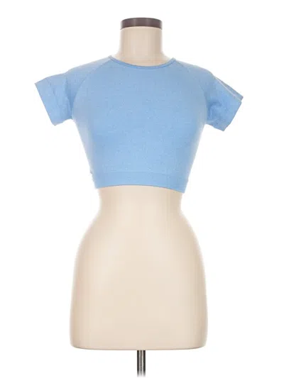 Pre-owned Unbranded Short Sleeve T-shirt In Blue