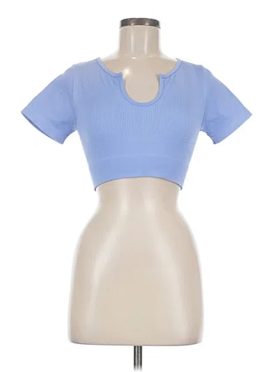 Pre-owned Unbranded Short Sleeve T-shirt In Blue