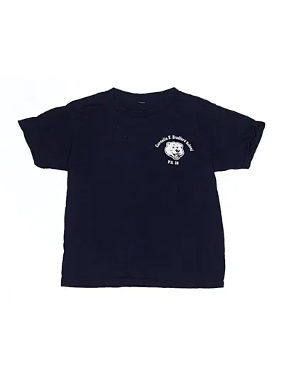 Pre-owned Unbranded Kids' Short Sleeve T-shirt In Blue