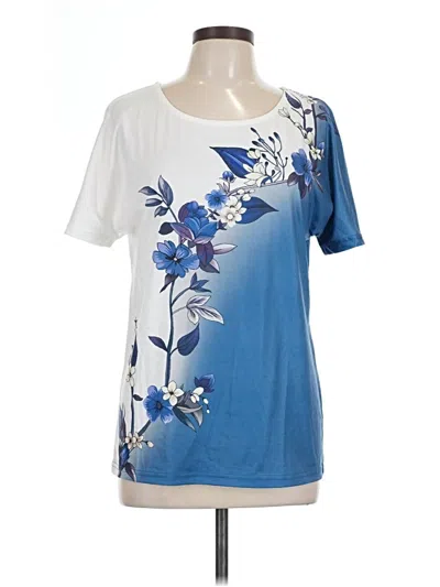 Pre-owned Unbranded Short Sleeve T-shirt In Blue