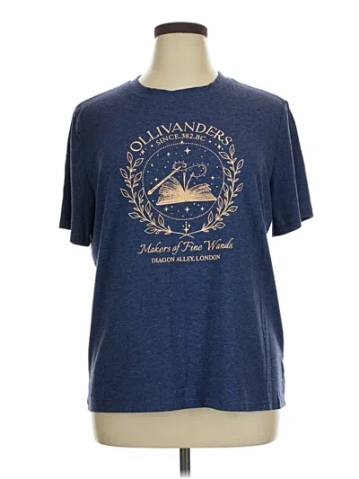 Pre-owned Unbranded Short Sleeve T-shirt In Blue