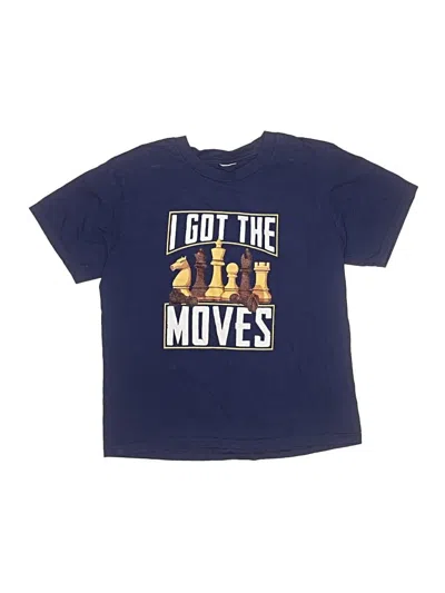 Pre-owned Unbranded Kids' Short Sleeve T-shirt In Blue