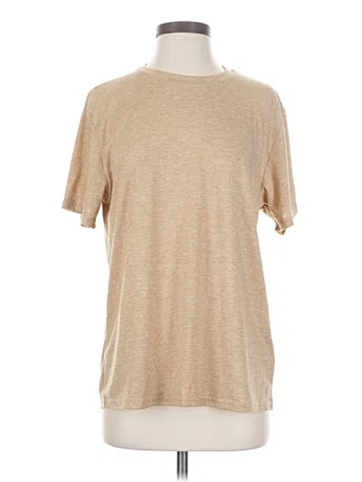 Pre-owned Unbranded Short Sleeve T-shirt In Brown