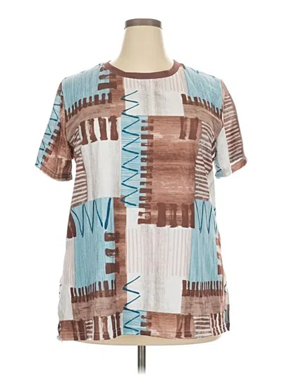 Pre-owned Unbranded Short Sleeve T-shirt In Brown