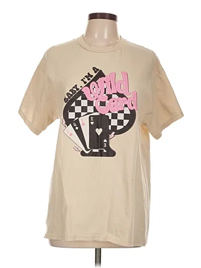 Pre-owned Unbranded Short Sleeve T-shirt In Brown
