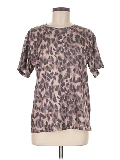 Pre-owned Unbranded Short Sleeve T-shirt In Brown