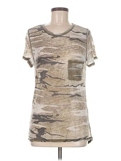 Pre-owned Unbranded Short Sleeve T-shirt In Brown
