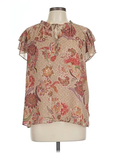 Pre-owned Unbranded Short Sleeve T-shirt In Brown