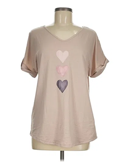 Pre-owned Unbranded Short Sleeve T-shirt In Brown
