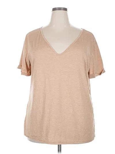 Pre-owned Unbranded Short Sleeve T-shirt In Brown