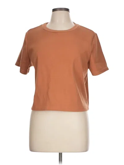 Pre-owned Unbranded Short Sleeve T-shirt In Brown