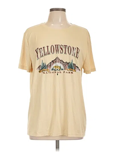 Pre-owned Unbranded Short Sleeve T-shirt In Brown