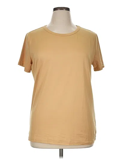 Pre-owned Unbranded Short Sleeve T-shirt In Brown