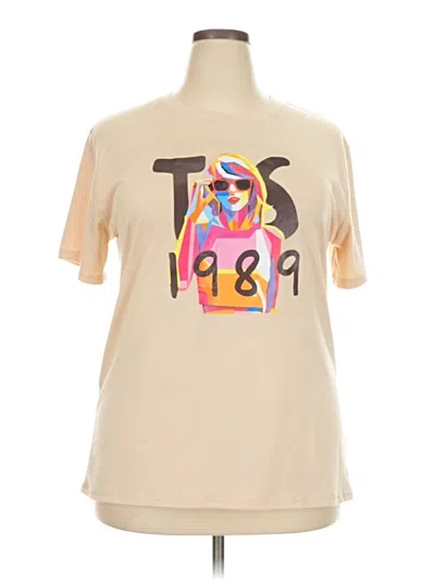 Pre-owned Unbranded Short Sleeve T-shirt In Brown