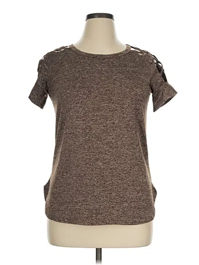 Pre-owned Unbranded Short Sleeve T-shirt In Brown