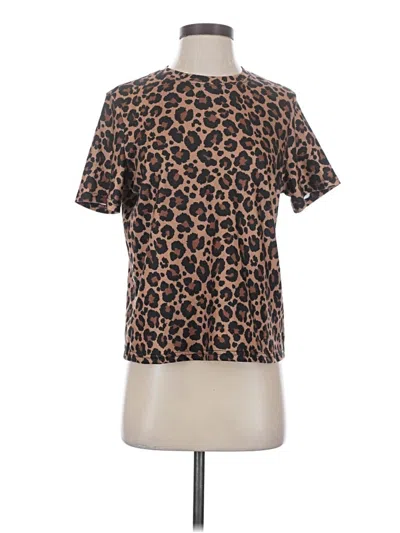 Pre-owned Unbranded Short Sleeve T-shirt In Brown