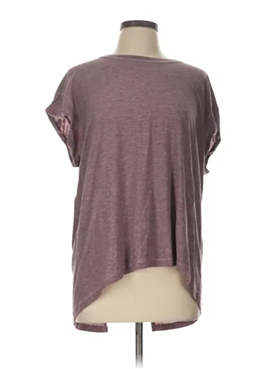 Pre-owned Unbranded Short Sleeve T-shirt In Burgundy