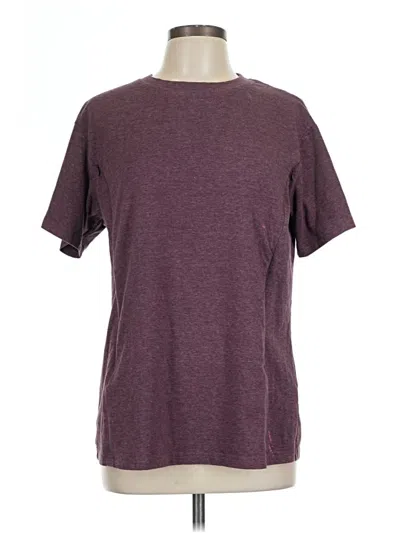 Pre-owned Unbranded Short Sleeve T-shirt In Burgundy