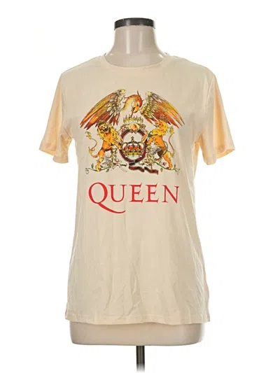 Pre-owned Unbranded Short Sleeve T-shirt In Gold