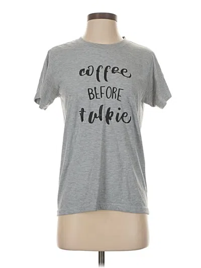 Pre-owned Unbranded Short Sleeve T-shirt In Gray