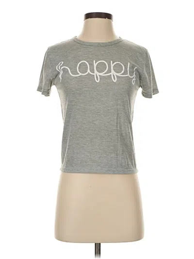 Pre-owned Unbranded Short Sleeve T-shirt In Gray