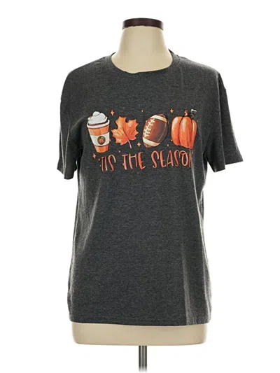 Pre-owned Unbranded Short Sleeve T-shirt In Gray