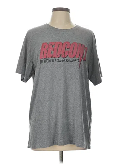 Pre-owned Unbranded Short Sleeve T-shirt In Gray