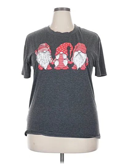 Pre-owned Unbranded Short Sleeve T-shirt In Gray