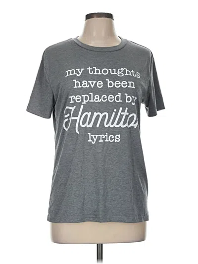 Pre-owned Unbranded Short Sleeve T-shirt In Gray