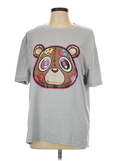 Pre-owned Unbranded Short Sleeve T-shirt In Gray