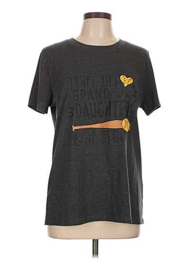 Pre-owned Unbranded Short Sleeve T-shirt In Gray