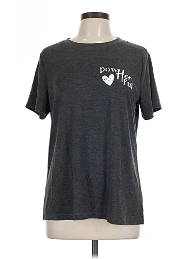 Pre-owned Unbranded Short Sleeve T-shirt In Gray