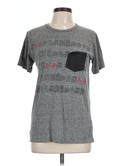 Pre-owned Unbranded Short Sleeve T-shirt In Gray