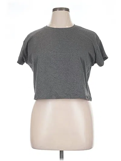 Pre-owned Unbranded Short Sleeve T-shirt In Gray